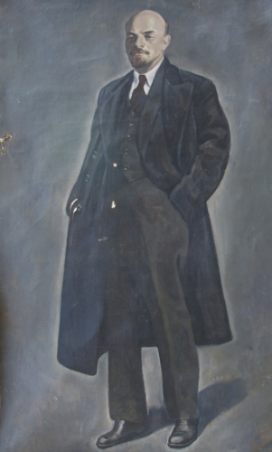 Портрет В.И. Ленина  200-115 см. холст масло 1968г. 