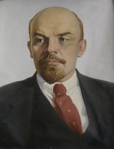 Портрет В.И. Ленина 198-149 см. холст масло 