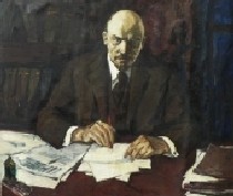 Творческий портрет Ленина 150-125 холст, масло
