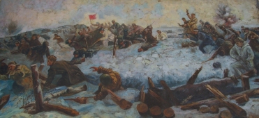 Сталинградская битва 92-193 см. холст масло 1957г. 