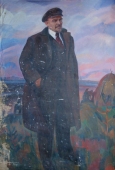 Портрет Ленина 200-130 холст, масло 1975г.