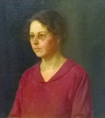 Портрет дочери художника 1926. Холст, масло.