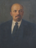 Портрет Ленина  80-60 см. холст масло 