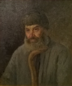 Портрет крестьянина с палкой 1900-е. Холст, масло.