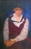 Портрет жены 1917. Холст, масло.