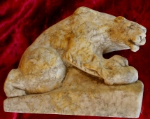 Скульптура Медведь, материал камень, высота 15 см., ширина 10 см., длина 20 см.