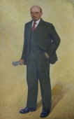 Портрет Ленина 190-120 см. холст масло 1974г. 