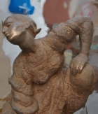 Скульптура  Девушка с кувшином, материал бронза, высота 73 см., ширина 40 см., длинна 40 см.  - 8
