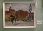 Итальянские работники на велосипедах 1935. Холст, масло. - 2