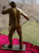 Скульптура Сталевар, материал бронза, высота 39 см., ширина 21 см., длина 9 см., 3 кг.,  - 5