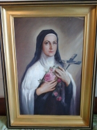 Портрет монахини 60-91 см., дерево, масло 1943  - 1
