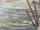 Цыкалюк В.П. Зимний пейзаж 70-50 см., холст на фанере, масло 1991 год - 1