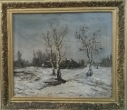 Зима на Черниговщине 1914. Холст, масло - 2