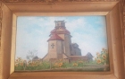 Старая казацкая церковь в Седневе 15-25 см., картон, масло 1965 - 1
