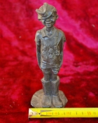 Скульптура Мальчик, материал бронза, высота 19 см., ширина 6 см., длина 6 см. - 6