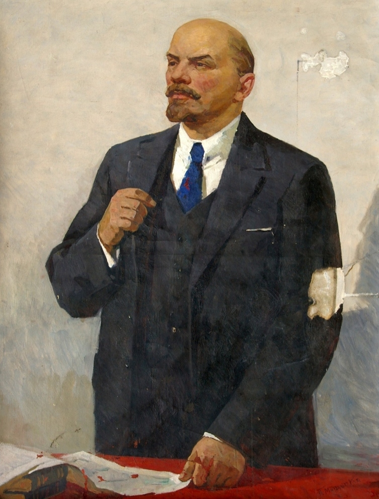 Портрет Ленина 168-129 холст, масло 1960г.