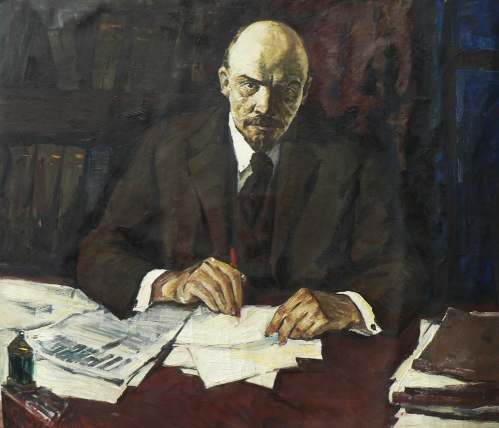 Творческий портрет Ленина 150-125 холст, масло
