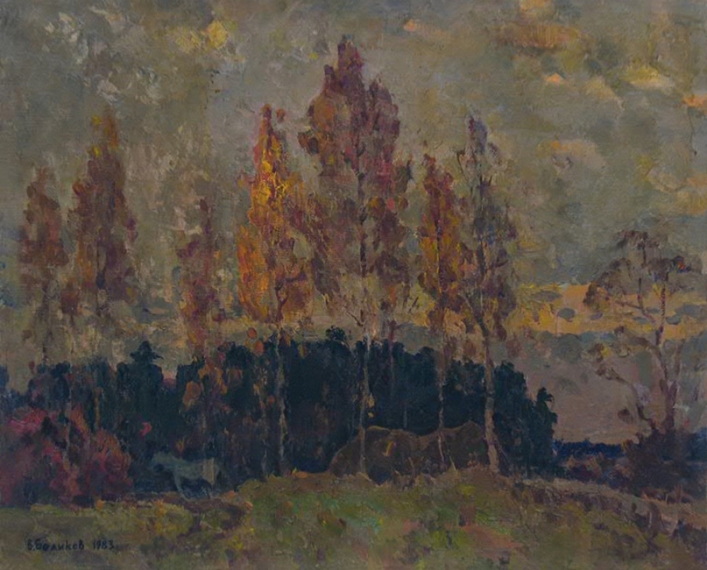 Осенние деревья 65-81 холст, масло 1983г.