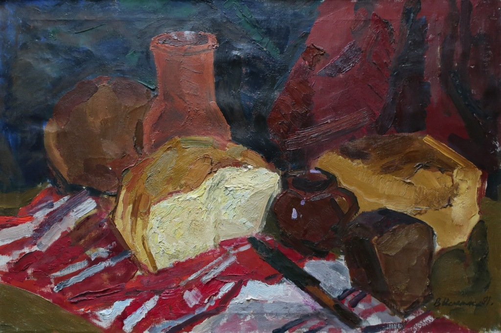 Хлеб 60-90 см. холст, масло  1991 год