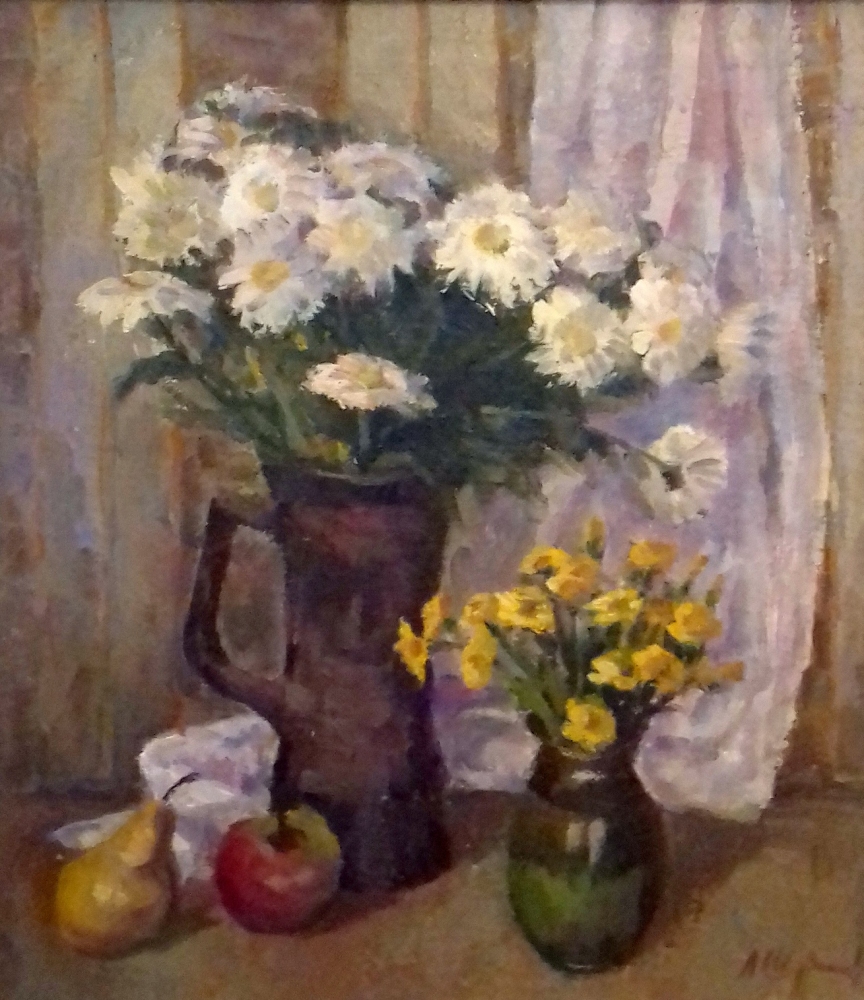 Цветы 54-48 см. холст, масло 1997