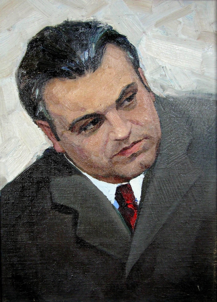 Портрет профессора Чуйкова Ю.М. 56-50 см., холст, масло 1980 