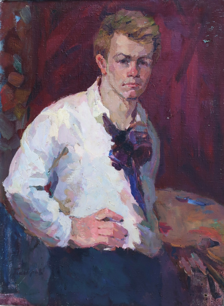 Портрет художника  87-65 см., холст, масло 1950-е 