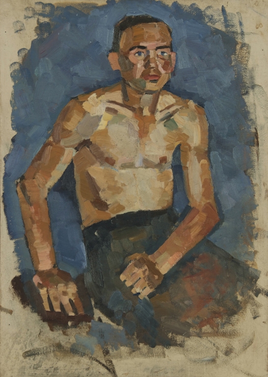 Портрет юноши 66-47 см., холст, масло 1960 г.