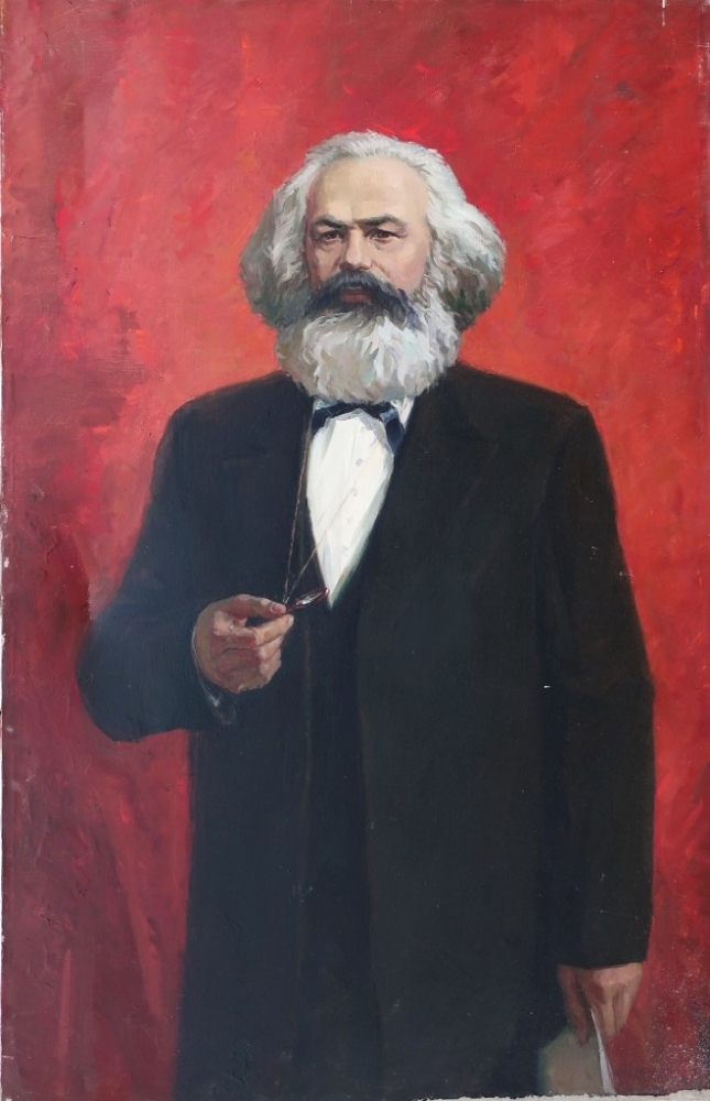 Портрет К. Маркса 170-110 см., холст, масло 1988 год