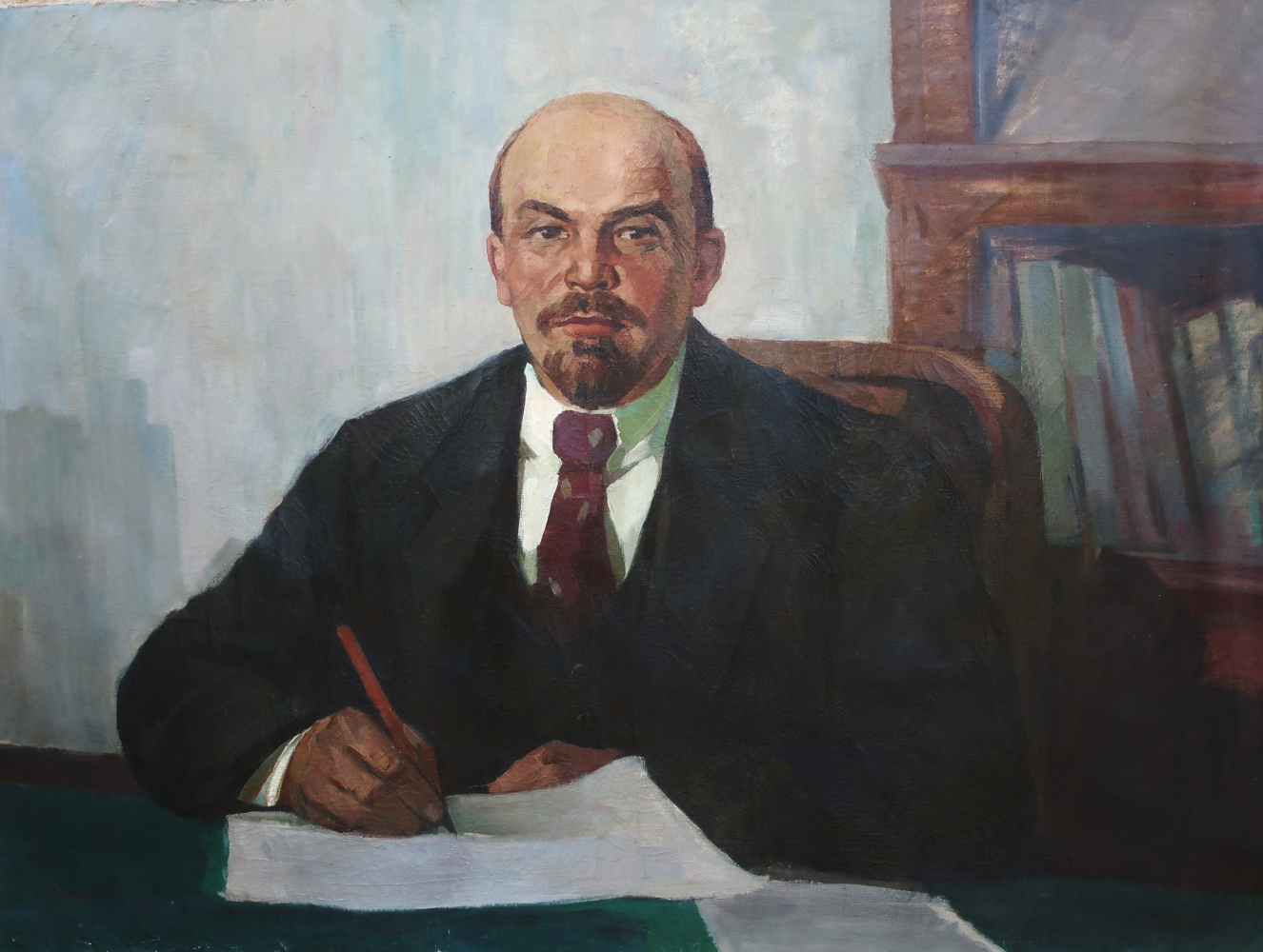 Ленин 119-159 см. холст, масло  1979 год
