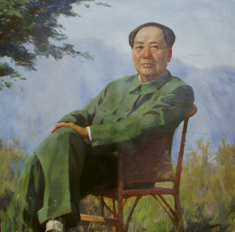 Портрет  Мао Дзы Дун 105-105 см. холст масло  2015г 