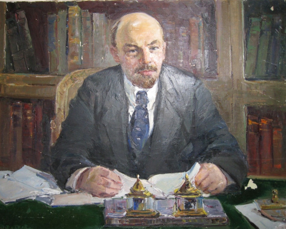 Портрет Ленина 80-100 холст, масло