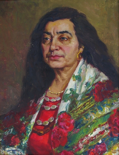 Портрет 71-55 см., холст, масло 1960-е 