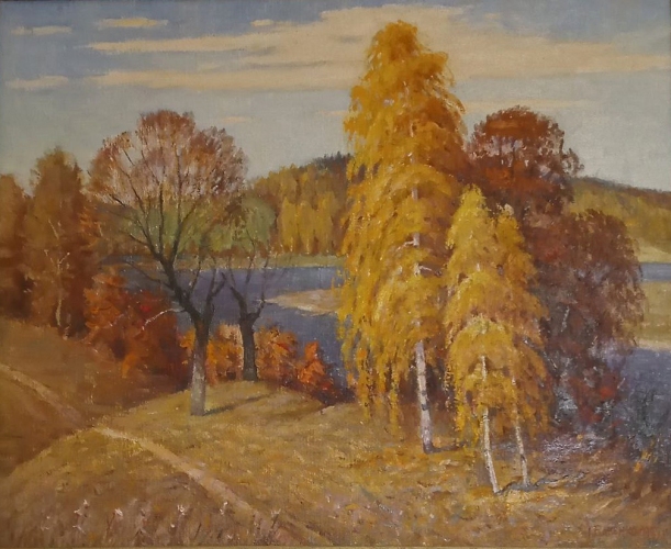 Золотая осень 50-60 см., холст, масло 1999 год 