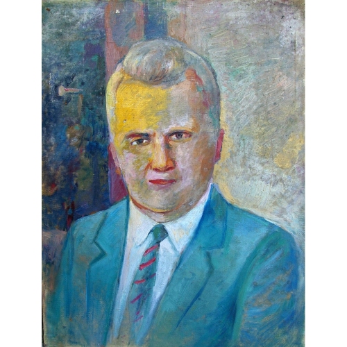 Портрет в синем 100-75 холст, масло