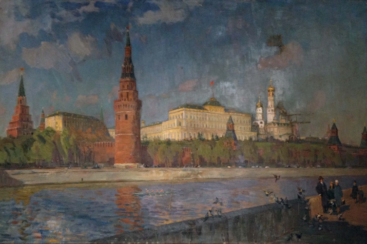 Москва Кремль 120-180 см., холст, масло 1953 