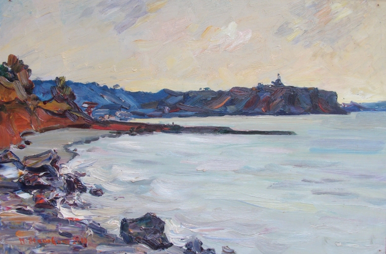 Берег моря 32-48 см., оргалит масло 2000 