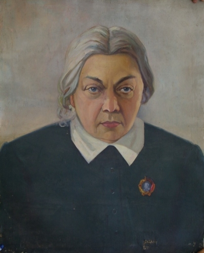 Портрет Крупской 90-70 холст, масло