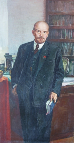 Владимир Ильич Ленин 150-81 см. картон масло 