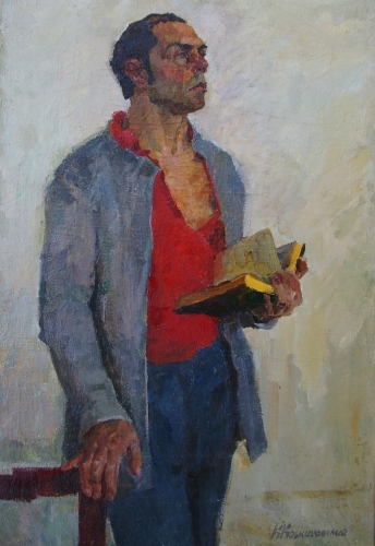 Портрет мужчины 97-57 см. холст, масло 1960е 