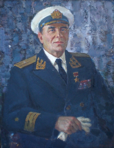 Портрет героя труда 90-70 холст, масло 1965г.