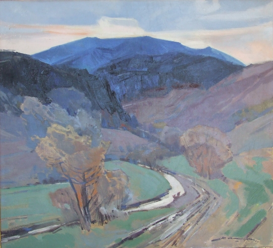 100-90 см., холст масло 1960 год 