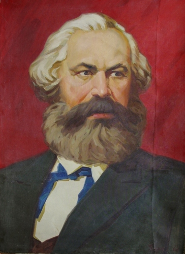 Портрет К.Маркса  149-109 см., холст, масло 1969г 