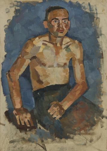 Портрет юноши 66-47 см., холст, масло 1960 г.