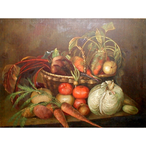 Натюрморт с овощами 60-80 холст, масло 1930г.