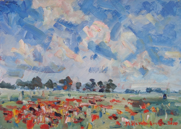  Летний день 35-48 см.  оргалит масло  2010 