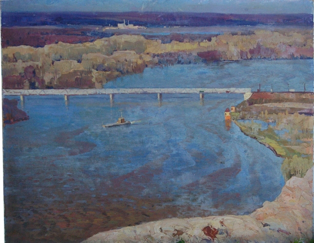 Река белая 80-100 холст, масло 1974г.