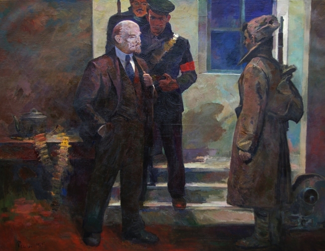 Ленин в Смольном 151-201 холст, масло 1967г.