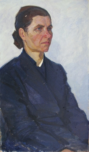  Портрет   79-47см. холст масло, 1966 г 