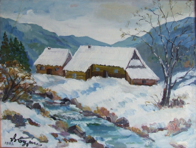 Пейзаж 80-60 см., холст, масло 1982 год 