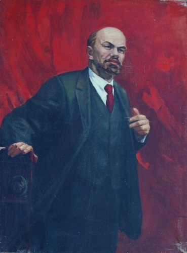 Портрет Ленина 119-89 см. холст масло 1966г 